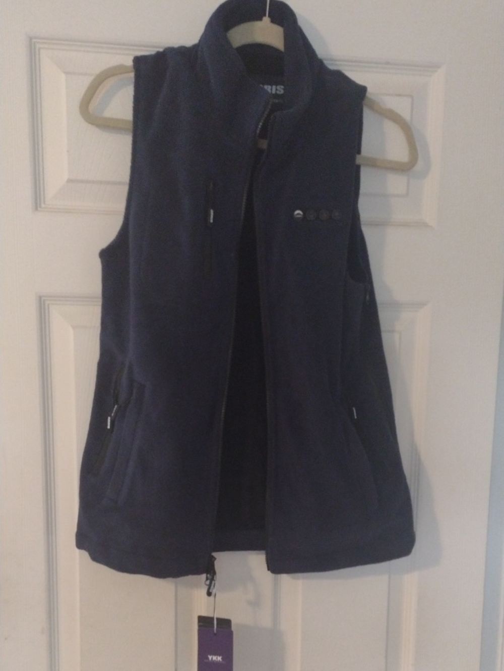 ARRIS Unisex Electric Heated Zipper Vest Brand New With Tags Navy Fleece